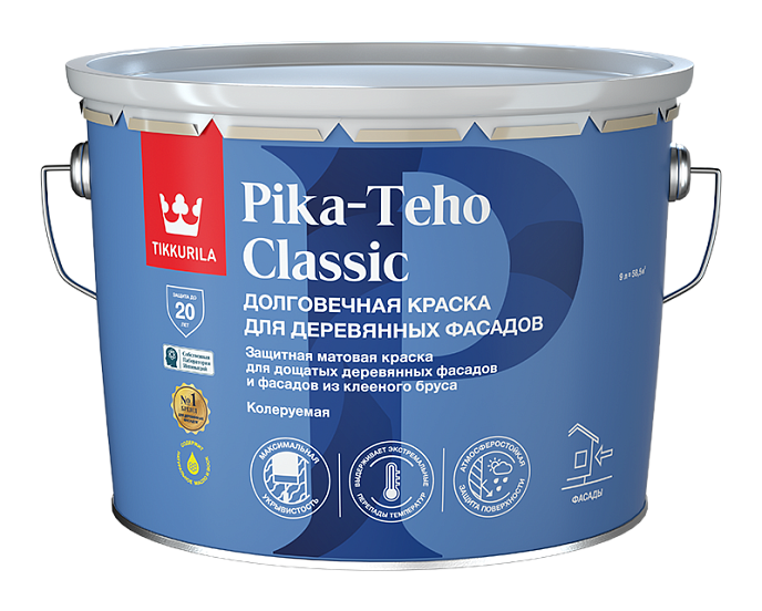 Краска для деревянных фасадов Pika-Teho Classic